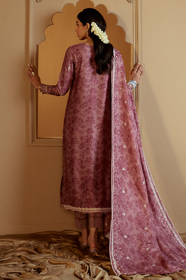 MAUVE DREAM-3 PC MARINA EMBROIDERED SUIT