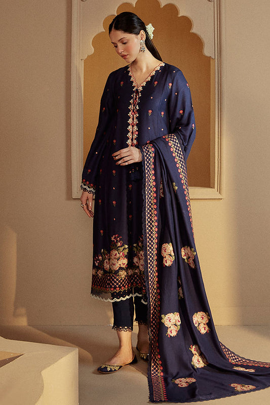 SAPPHIRE BLISS-3 PC MARINA EMBROIDERED SUIT