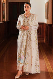 IVORY GARDEN-3PC SATIN EMBROIDERED SUIT