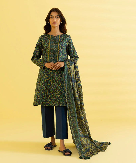 3 PIECE - PRINTED LAWN SUIT