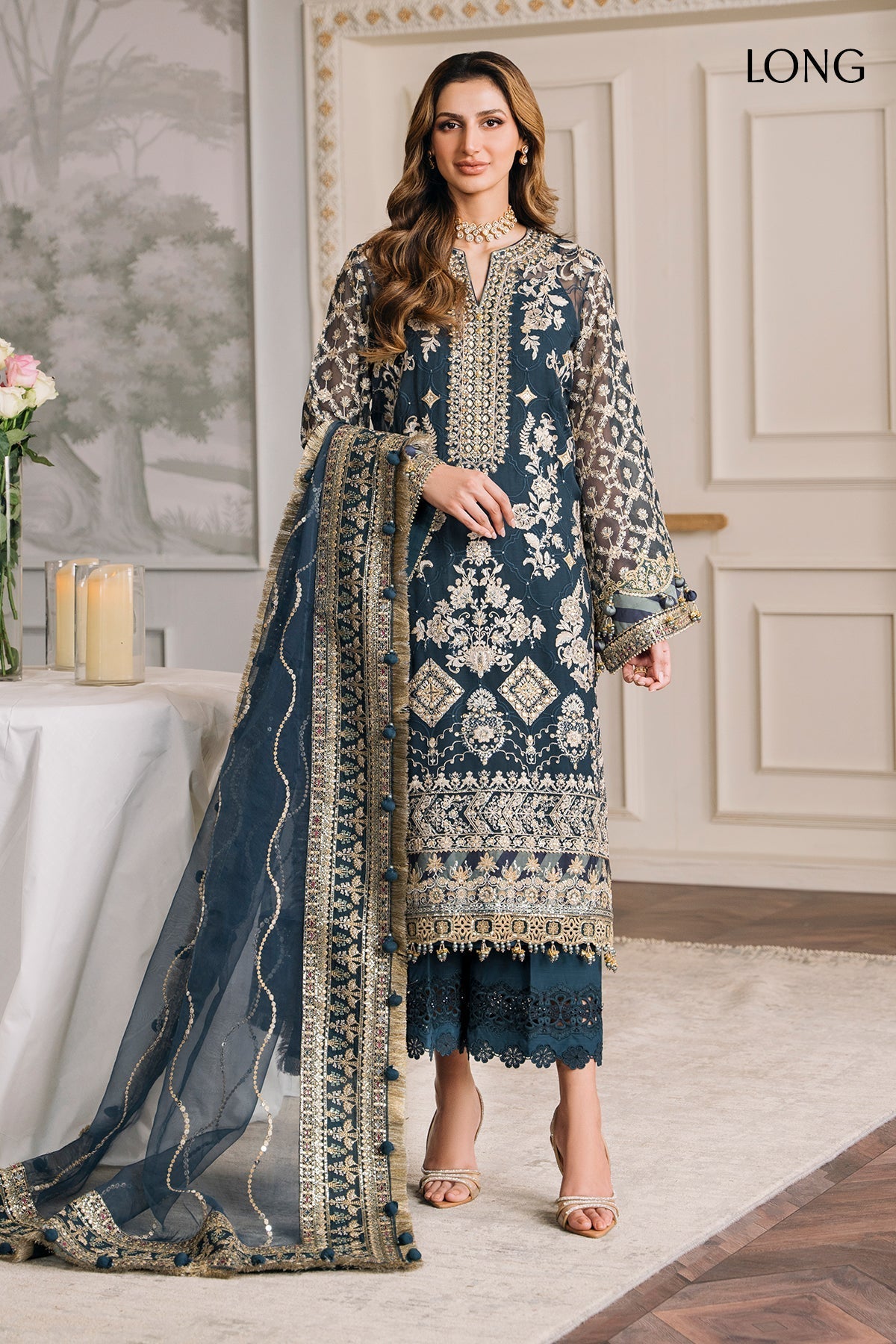 EMBROIDERED CHIFFON CH12-01 Style A