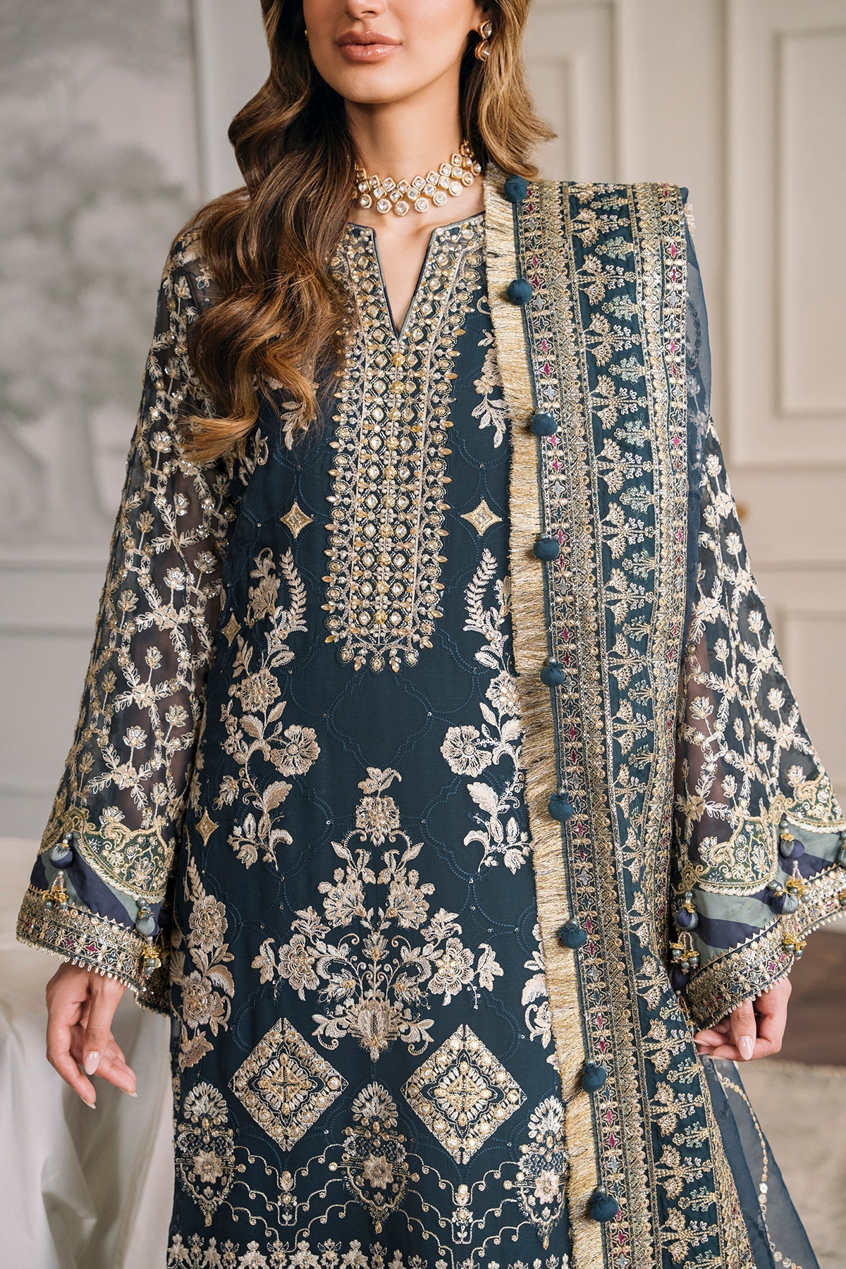 EMBROIDERED CHIFFON CH12-01 Style A