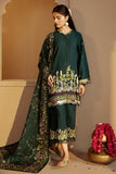 EMERALD FOREST-3 PC KHADDAR EMBROIDERED