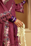 PLUM RADIANCE-3 PC KHADDAR EMBROIDERED