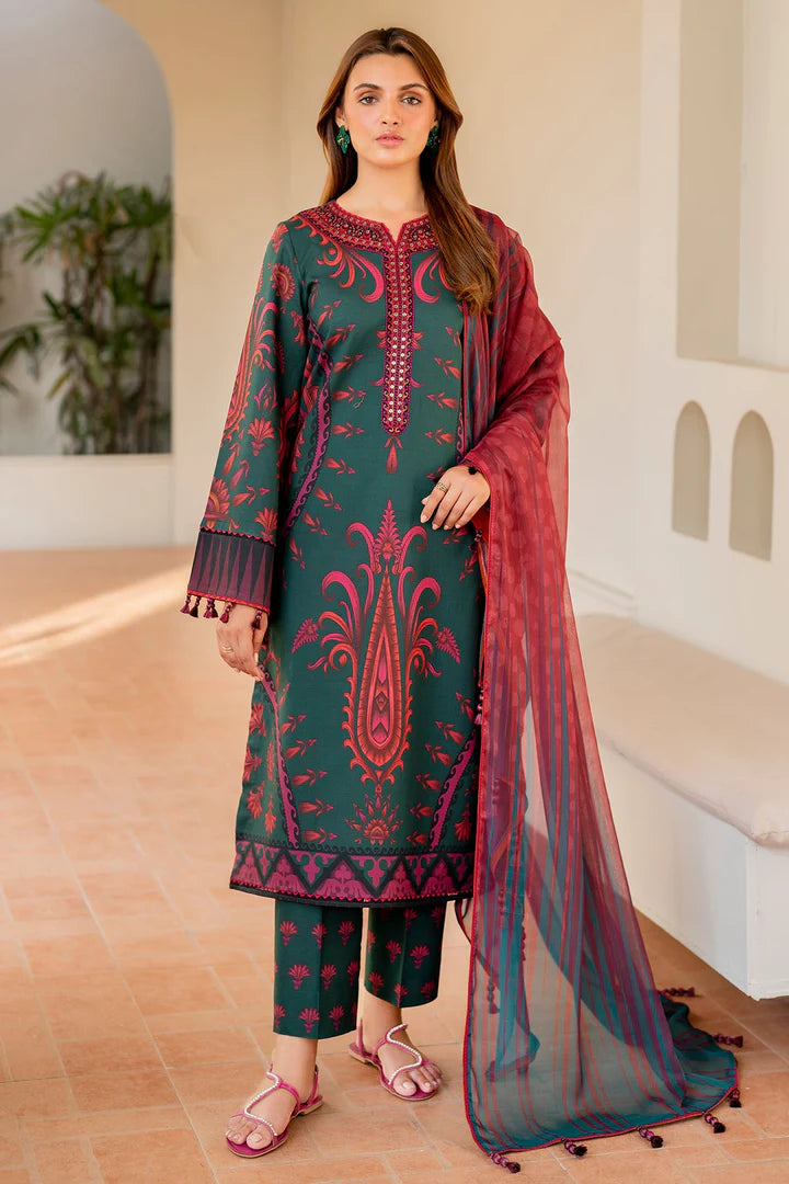 EMBROIDERED LAWN USE-9062