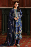 CELESTIAL NAVY-3PC SATIN EMBROIDERED SUIT